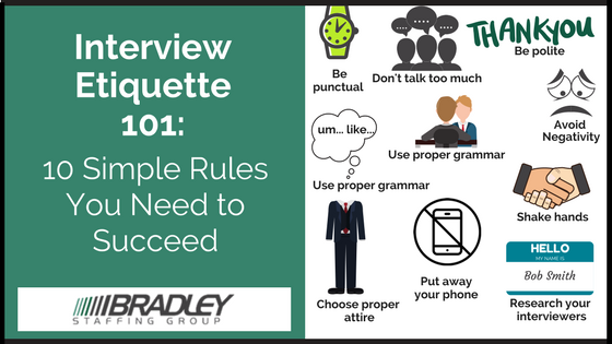 Interview Etiquette 101: 10 Simple Rules You Need to Succeed